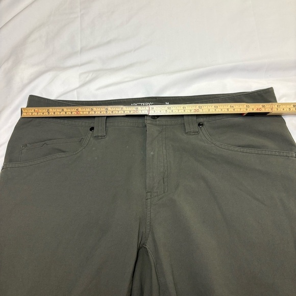 Arc’teryx Levon Pant Men’s 34 Green Cotton Nylon Blend Technical Outdoor Gear - Picture 8 of 10
